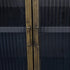 Libra Hartley Iron and Reeded Glass Tall Cabinet